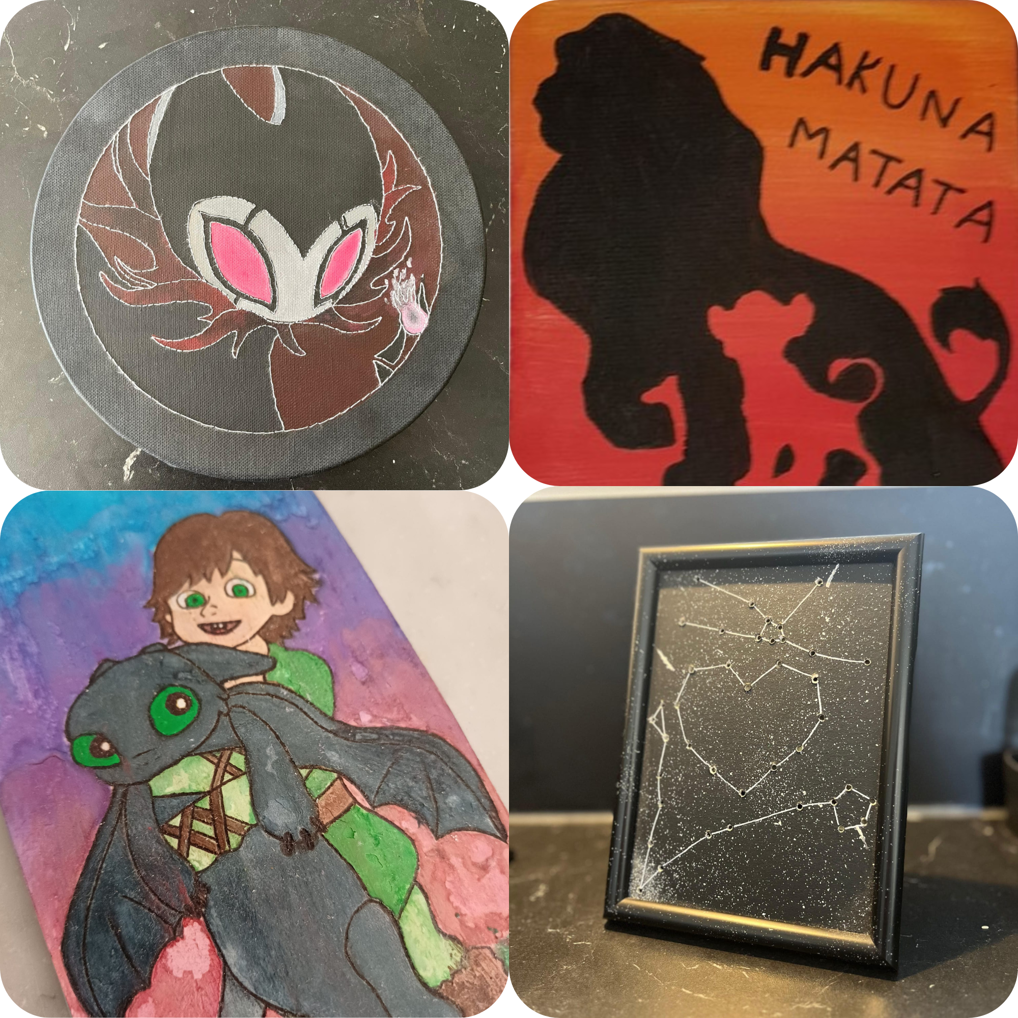 Examples of painting creations