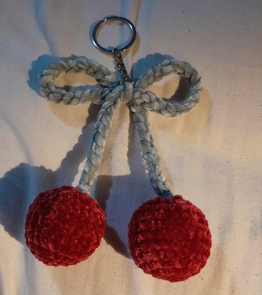 Cherries Keychain