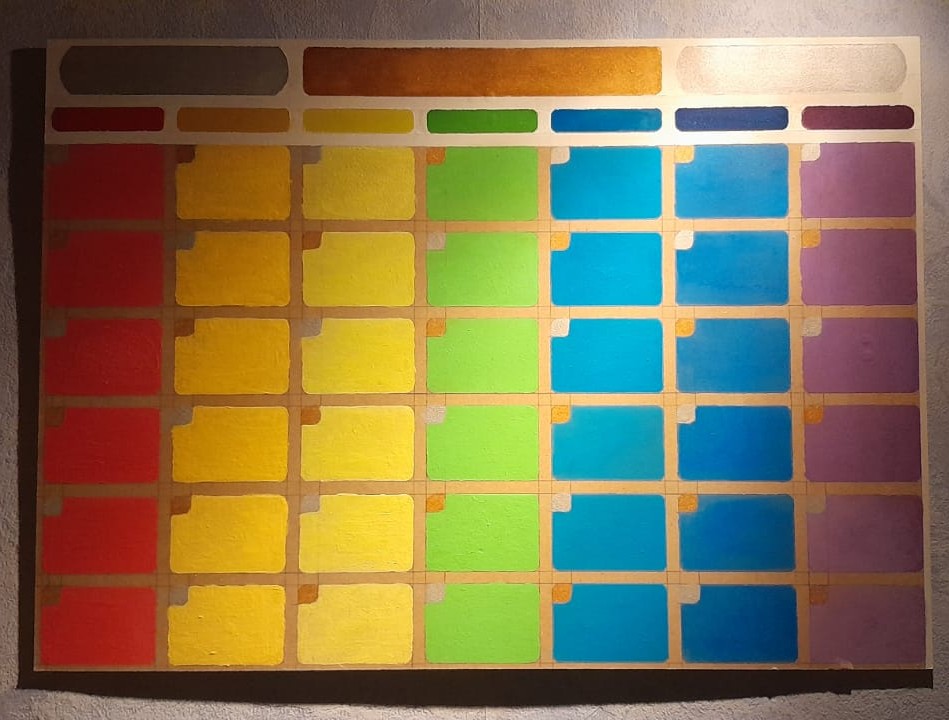 Erasable calendar